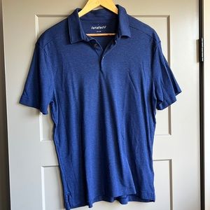 Blue artefact polo